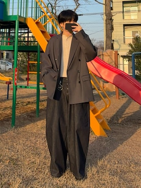 「soerte（ソエルテ）のアイテム」を使った、mor…さん（メンズ・168cm）の春コーディネート