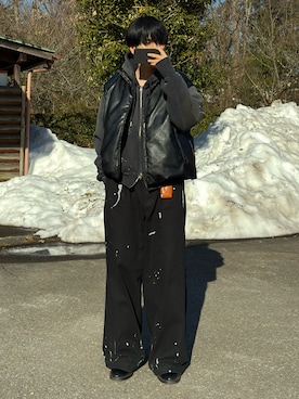 「SPINNS（スピンズ）のアイテム」を使った、mor…さん（メンズ・168cm）の冬コーディネート