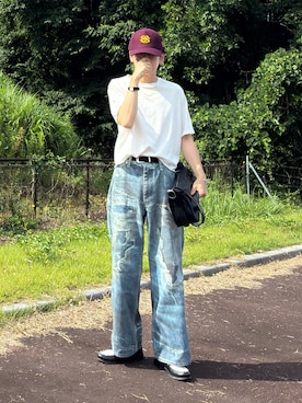 「アイテム（帽子）」を使った、mor…さん（メンズ・168cm）の夏コーディネート
