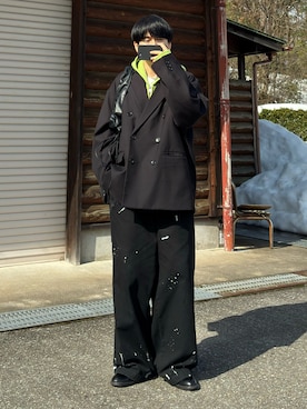 「soerte（ソエルテ）のアイテム」を使った、mor…さん（メンズ・168cm）の冬コーディネート