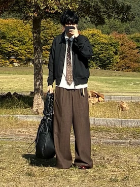 「アイテム（フォーマルスーツ/小物）」を使った、mor…さん（メンズ・168cm）の秋コーディネート