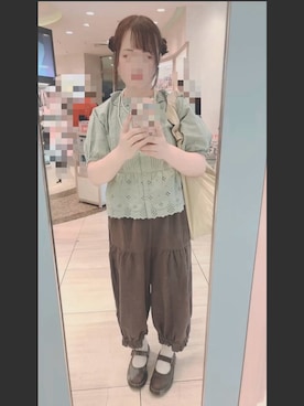 「Samansa Mos2（サマンサ モスモス）のアイテム」を使った、chaoriᐡ •͈ ·̫ •͈ ᐡ  さん（レディース・167cm）の夏コーディネート