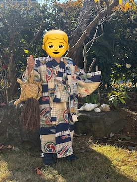 「着物」｜「アイテム（シューズ）」を使った、Sasukeさん（キッズ・90cm）の冬コーディネート