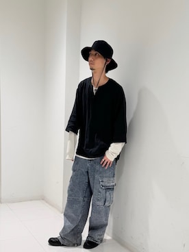 「ハットコーデ」｜おたけさん（メンズ・180cm）の夏コーディネート