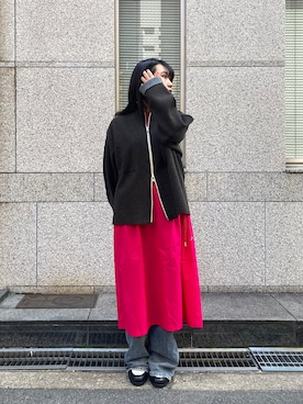 「WILD THINGS（ワイルドシングス）のアイテム（ワンピース/ドレス）」を使った、ことねさん（レディース・157cm）の春コーディネート