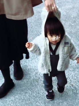 「1歳5ヶ月」｜「アイテム（ジャケット/アウター）」を使った、shiaaaさん（キッズ・70cm）の秋コーディネート