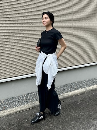 「FILA(フィラ)のFILA FASCINO LS(スニーカー)」を使った、kocoaさん(レディース・160cm)の夏コーディネート
