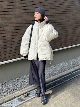 「アイテム（リング）」を使った、kocoaさん（レディース・160cm）の冬コーディネート