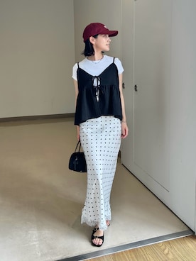 「NOGLE（ノグル）のアイテム」を使った、kocoaさん（レディース・160cm）の夏コーディネート