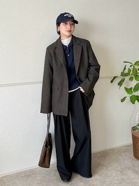 「アイテム（テーラードジャケット）」を使った、kocoaさん（レディース・160cm）の冬コーディネート