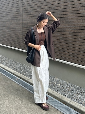 「アイテム（ブレスレット）」を使った、𝚔𝚘𝚌𝚘𝚊さん（レディース・160cm）の夏コーディネート