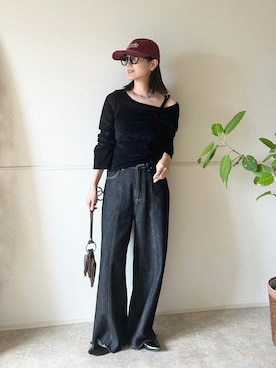「アイテム（ブレスレット）」を使った、𝚔𝚘𝚌𝚘𝚊さん（レディース・160cm）の秋コーディネート