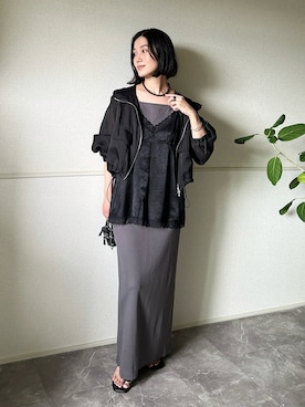 「abaskdesign（アバスクデザイン）のアイテム（アクセサリー）」を使った、kocoaさん（レディース・160cm）の夏コーディネート