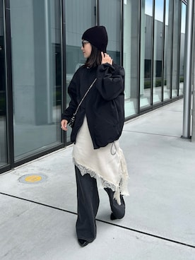 「アイテム（ポーチ）」を使った、kocoaさん（レディース・160cm）の春コーディネート