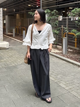 「coca（coca）（コカ）のアイテム」を使った、kocoaさん（レディース・160cm）の夏コーディネート