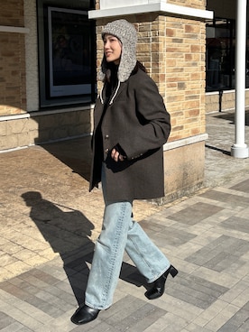 「アイテム（テーラードジャケット）」を使った、kocoaさん（レディース・160cm）の冬コーディネート