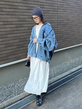 「tiptop（ティップトップ）のアイテム」を使った、kocoaさん（レディース・160cm）の冬コーディネート