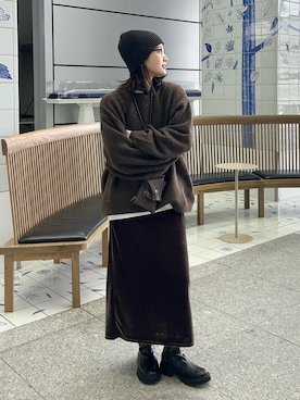 「アイテム（リング）」を使った、kocoaさん（レディース・160cm）の秋コーディネート