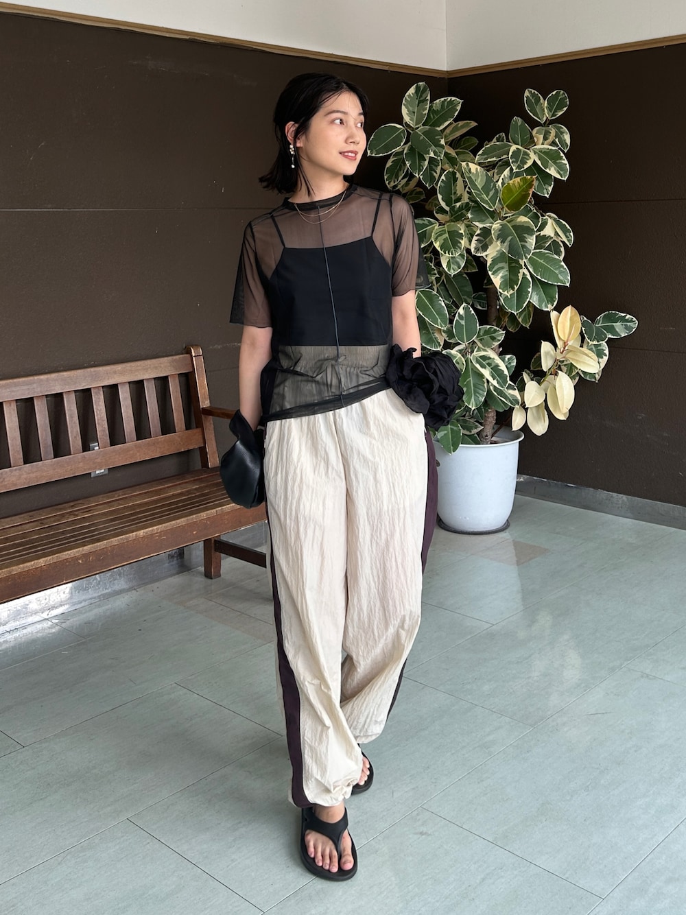 TODAYFUL（トゥデイフル）の「ナイロンラインパンツ（その他