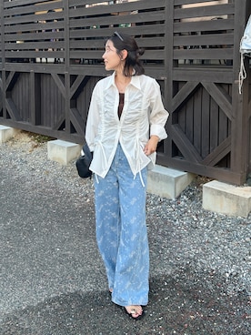 「アイテム（サンダル）」を使った、𝚔𝚘𝚌𝚘𝚊さん（レディース・160cm）の夏コーディネート