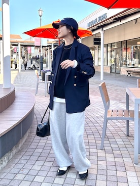 「NOGLE（ノグル）のアイテム（ジャケット/アウター）」を使った、kocoaさん（レディース・160cm）の冬コーディネート