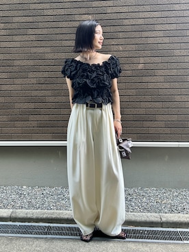 「NOGLE（ノグル）のアイテム」を使った、kocoaさん（レディース・160cm）の夏コーディネート