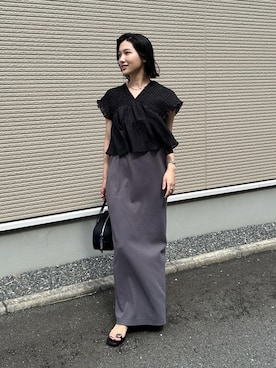 「NOGLE（ノグル）のアイテム」を使った、kocoaさん（レディース・160cm）の夏コーディネート