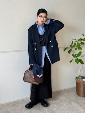 「アイテム（テーラードジャケット）」を使った、kocoaさん（レディース・160cm）の冬コーディネート