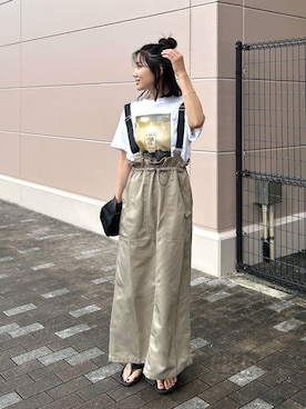 「OOFOS（ウーフォス）のアイテム」を使った、𝚔𝚘𝚌𝚘𝚊さん（骨格ナチュラル・レディース・160cm）の夏コーディネート