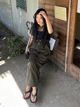 「キャミソール」｜𝚔𝚘𝚌𝚘𝚊さん（レディース・160cm）の夏コーディネート