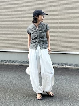 「NOGLE（ノグル）のアイテム」を使った、kocoaさん（レディース・160cm）の夏コーディネート