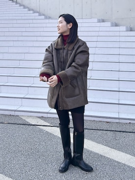 「アイテム（その他トップス）」を使った、kocoaさん（レディース・160cm）の冬コーディネート