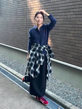 「アイテム（キーホルダー）」を使った、𝚔𝚘𝚌𝚘𝚊さん（レディース・160cm）の秋コーディネート