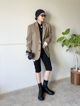 「アイテム（ヘアバンド）」を使った、𝚔𝚘𝚌𝚘𝚊さん（レディース・160cm）の秋コーディネート