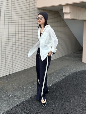 「アイテム（ニットキャップ/ビーニー）」を使った、𝚔𝚘𝚌𝚘𝚊さん（レディース・160cm）の秋コーディネート
