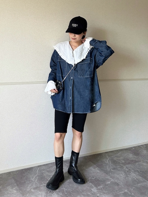 新品タグつき♡JUSGLITTY モール刺繍プルオーバー♡ネイビー Chez toi（シェトワ） ブラウス シャツ 「軽くて柔らかい」「シーズン