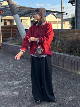 「アイテム（サングラス）」を使った、kocoaさん（レディース・160cm）の冬コーディネート