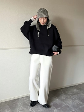 「Steven Alan（スティーブンアラン）のアイテム」を使った、kocoaさん（レディース・160cm）の冬コーディネート