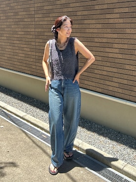 「OOFOS（ウーフォス）のアイテム」を使った、𝚔𝚘𝚌𝚘𝚊さん（骨格ナチュラル・レディース・160cm）の夏コーディネート