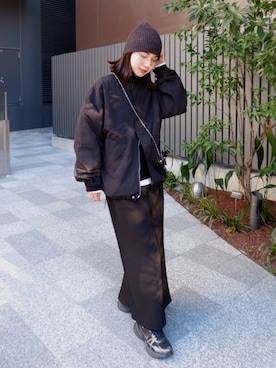 「アイテム（ジャケット/アウター）」を使った、kocoaさん（レディース・160cm）の冬コーディネート