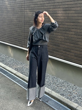 「アイテム（パンプス）」を使った、𝚔𝚘𝚌𝚘𝚊さん（レディース・160cm）の秋コーディネート