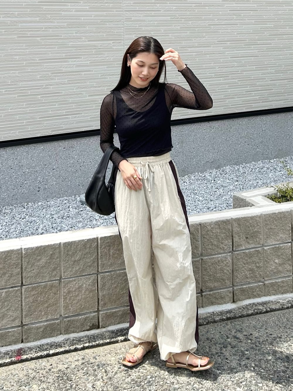 TODAYFUL ナイロンラインパンツ TODAYFUL／Nylon Line Pants／ナイロン
