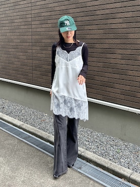 「tiptop（ティップトップ）のアイテム（トップス）」を使った、kocoaさん（レディース・160cm）の春コーディネート