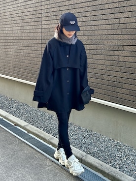 「アイテム（バッグ）」を使った、kocoaさん（レディース・160cm）の冬コーディネート