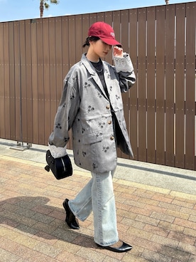 「CLANE（クラネ）のアイテム（パンツ）」を使った、kocoaさん（レディース・160cm）の春コーディネート