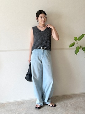 「アイテム（ベスト）」を使った、𝚔𝚘𝚌𝚘𝚊さん（レディース・160cm）の夏コーディネート