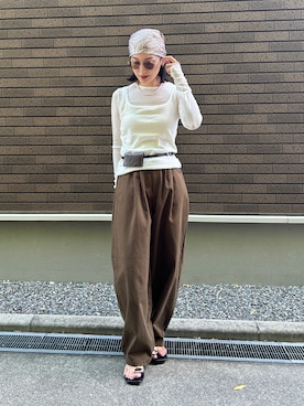 「CENE（セネ）のアイテム」を使った、kocoaさん（レディース・160cm）の夏コーディネート