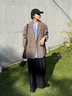 「アイテム（バッグ）」を使った、kocoaさん（レディース・160cm）の秋コーディネート