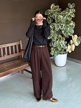 𝚔𝚘𝚌𝚘𝚊さん（骨格ナチュラル・レディース・160cm）の秋コーディネート
