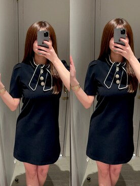 「韓国好きな人と繋がりたい」｜「アイテム（ワンピース/ドレス）」を使った、ayapuiiさん（レディース・161cm）の冬コーディネート